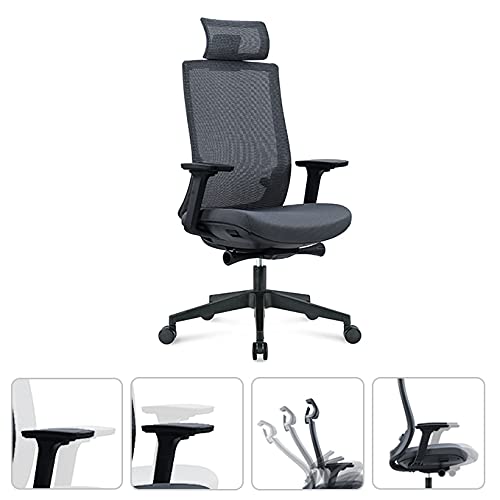 Humview Office Chairs for Heavy People, New in 2021 with 4D Adjustable armrests, 3D Lumbar Support mesh Computer Chair, Gaming Chair, Advanced Swivel Chair (Black) | The Storepaperoomates Retail Market - Fast Affordable Shopping