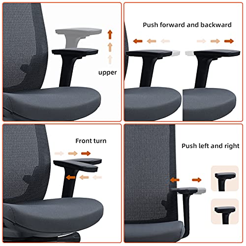 Humview Office Chairs for Heavy People, New in 2021 with 4D Adjustable armrests, 3D Lumbar Support mesh Computer Chair, Gaming Chair, Advanced Swivel Chair (Black) | The Storepaperoomates Retail Market - Fast Affordable Shopping