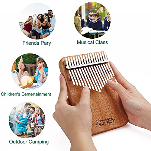 Kalimba Thumb Piano 17 Key Finger Piano Musical Instrument with Study Instruction and Tune Hammer, Gift for Kids, Adult Beginners… | The Storepaperoomates Retail Market - Fast Affordable Shopping