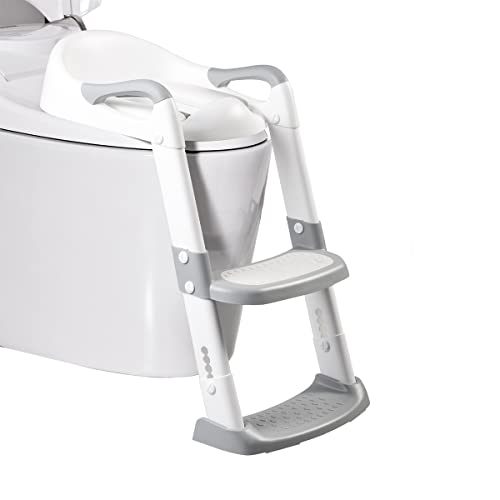 Ilin Potty Training Seat With Step Stool Ladder Toddler Potty Training Toilet Kids Toilet Seat Comfortable Safe Potty Seat For Toddlers With Anti-Slip Padded Cushion | The Storepaperoomates Retail Market - Fast Affordable Shopping