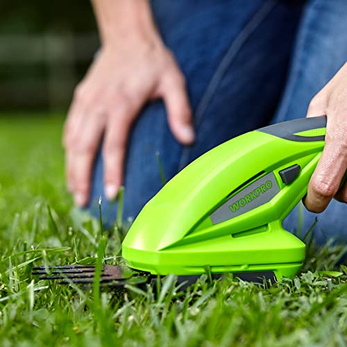 WORKPRO Cordless Grass Shear & Shrubbery Trimmer – 2 in 1 Handheld Hedge Trimmer 7.2V Electric Grass Trimmer Hedge Shears/Grass Cutter Rechargeable Lithium-Ion Battery and Charger Included | The Storepaperoomates Retail Market - Fast Affordable Shopping