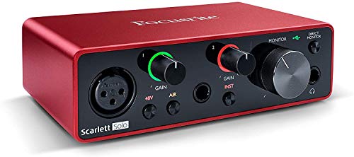 Focusrite Scarlett Solo 2×2 USB Audio Interface with Creative Music Software Kit with Mackie CR3-X Pair Studio Monitors, 24 Pack Acoustic Soundproof Studio Foam Wedges Sound Insulation Panels | The Storepaperoomates Retail Market - Fast Affordable Shopping