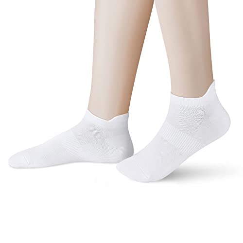 Corlap 8Pairs Women’s Ankle Athletic Running Socks White Thin No Show Low Cut With Tab Sport Short Socks | The Storepaperoomates Retail Market - Fast Affordable Shopping