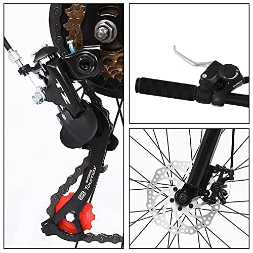 Astrong Outdoor Mens Mountain Bike-26in Stone 21 Speed Dual Disc Brakes Folding Mountain Bike, Full Suspension Non-Slip MTB Bikes for Adult Outdoor Cycling with Friends | The Storepaperoomates Retail Market - Fast Affordable Shopping