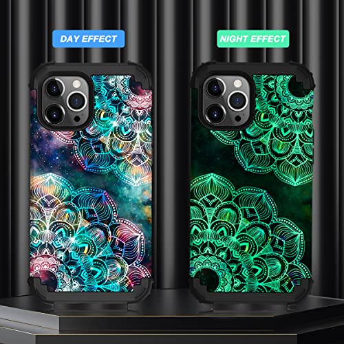 ZHK Compatible with iPhone 12 / iPhone 12 Pro Case, Luminous 3 Layer Heavy Duty Shockproof Silicone Rubber Bumper Anti-Scratch Protective Case for iPhone 12/12 Pro (6.1 inch, 2020) – Mandala in Galaxy | The Storepaperoomates Retail Market - Fast Affordable Shopping