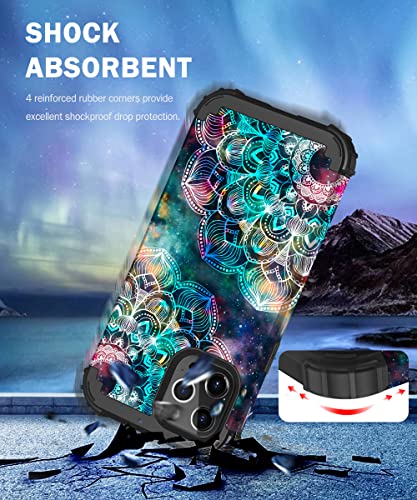 ZHK Compatible with iPhone 12 / iPhone 12 Pro Case, Luminous 3 Layer Heavy Duty Shockproof Silicone Rubber Bumper Anti-Scratch Protective Case for iPhone 12/12 Pro (6.1 inch, 2020) – Mandala in Galaxy | The Storepaperoomates Retail Market - Fast Affordable Shopping