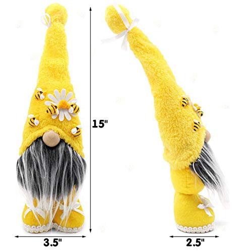 QWERU Tomte Gnomes, Little Bee Striped Gnome Plush Yellow & Black Faceless Doll For Bee Festival Home Garden Decoration Ornaments | The Storepaperoomates Retail Market - Fast Affordable Shopping