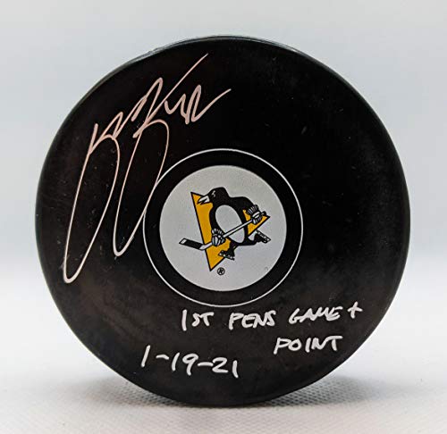 Kasperi Kapanen Pittsburgh Penguins Signed Inscribed 1st Pens Game + Point Puck | The Storepaperoomates Retail Market - Fast Affordable Shopping