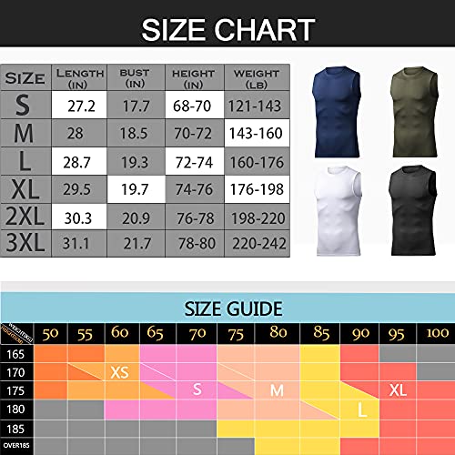 BUYJYA Men’s Compression Shirt 4 Pack 3Pack Base Layer Exercise Fitness Set Gym Clothing for Men (2XL, Black, Blue, red, Gray) | The Storepaperoomates Retail Market - Fast Affordable Shopping