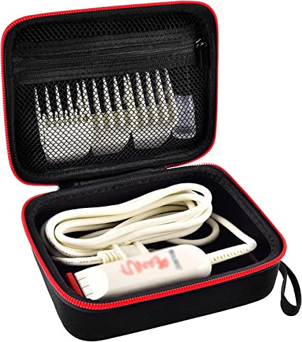 Case Compatible with Wahl Professional Peanut Classic Clipper Trimmer #8685 8655 8655-200 8633 8081 8035. Hair Clipper Organizer Holder for Attachment Comb, Oil,Blade Guard(Box Only)-Black