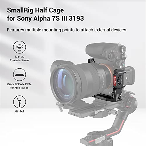 SMALLRIG Half Camera Cage for Sony Alpha 7S III/ A7S III, and compatible with DJI RS2/ RSC2 Gimbal and Arca tripod – 3193 | The Storepaperoomates Retail Market - Fast Affordable Shopping