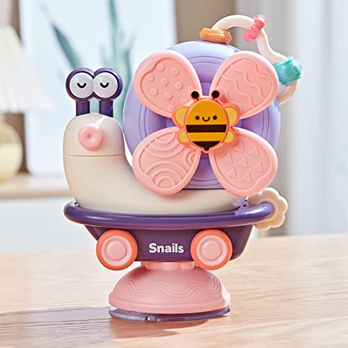 BAKAM 3-in-1 High Chair Suction Toy Set for Babies – Montessori Inspired Baby Toys for Sensory Development – Fidget Spinner Toy for Newborns Babies Aged 0-6 Months and 6-12 Months | The Storepaperoomates Retail Market - Fast Affordable Shopping