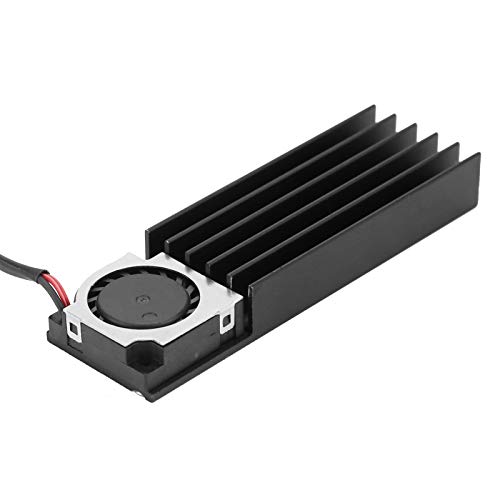 SSD Radiator, High Performance SSD Radiator with Fan Efficient Cooling Air Duct Heat Sink Thermal Module for All M.2 2280 Hard Drives Desktop