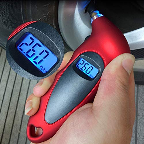 ANKIA Digital Tire Pressure Gauge 150 PSI with Back-lit LCD and Non-Slip Grip for Car Truck SUV Motorcycle Bicycle (Red&Black,2 Pack) | The Storepaperoomates Retail Market - Fast Affordable Shopping