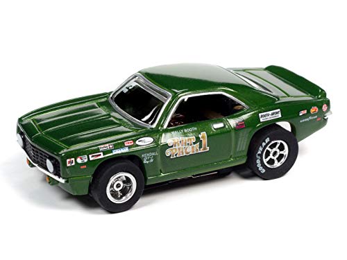 Auto World Xtraction R32 1969 Chevy Camaro Wally Booth Rat Pack HO Scale Slot Car