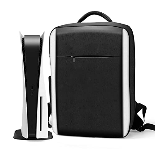 Ps5 Carrying Case, Console Carrying Case Compatible Playstation 5 and Ps5 Digital Edition, Waterproof Portable Backpack Storage Bag, Travel Ps5 Bag for Playstation Controller | The Storepaperoomates Retail Market - Fast Affordable Shopping