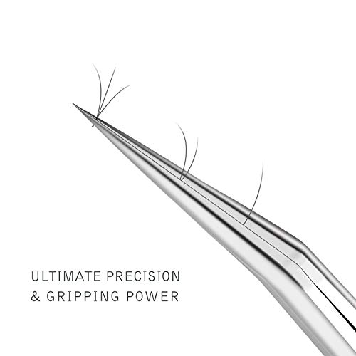 Eyelash Extension Tweezers Set 3 PCS for Volume, Isolation & Classic Tweezers Professional Stainless Steel Precision Tweezers Set | The Storepaperoomates Retail Market - Fast Affordable Shopping