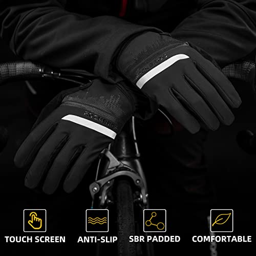 ROCKBROS Mountain Bike Gloves for Mens Cycling Glove Touch Screen Anti-Slip MTB Road Biking Gloves Breathable Full Finger Bicycle Gloves for Outdoor Sports | The Storepaperoomates Retail Market - Fast Affordable Shopping