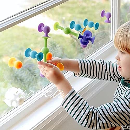 OUCJIED Sorting & Stacking Toys|Suction Toys Starter Set|Preschool Building Toddler Toys Sets|Suction Toys for Kids|Suction Cup Building Toys|Silicone Bath Toys 32 Piece | The Storepaperoomates Retail Market - Fast Affordable Shopping