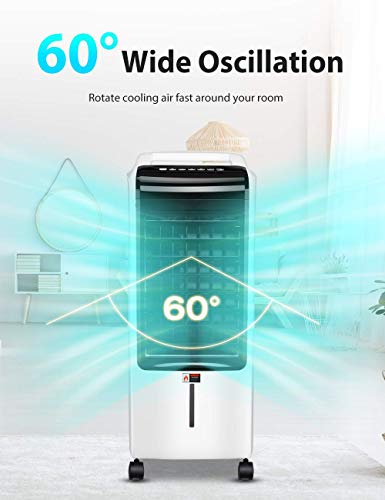 BREEZEWELL Portable Air Conditioner, 7” Rechargeable Evaporative Air Cooler, 2000mAh Battery Powered, Humidifier w/3 Wind Speeds, Mini Air Conditioner for Home | The Storepaperoomates Retail Market - Fast Affordable Shopping