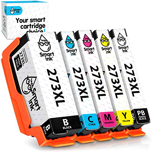 Smart Ink Remanufactured Ink Cartridge Replacement for Epson 273 XL 273XL 273 to use with XP 610 XP-600 XP-620 XP-810 XP-820 XP-800 Expression Premium (Black & C/M/Y/PBK, 5 Combo Pack) | The Storepaperoomates Retail Market - Fast Affordable Shopping