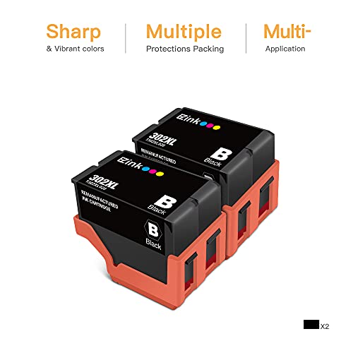 E-Z Ink (TM) Remanufactured Ink Cartridge Replacement for Epson 302XL 302 T302XL T302 to use with Expression Premium XP-6100 XP6100 XP-6000 XP6000 Printer (2 Black) | The Storepaperoomates Retail Market - Fast Affordable Shopping