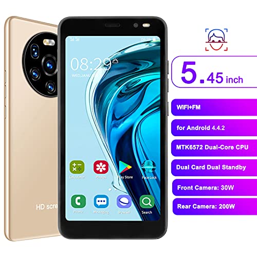 Dilwe Mate40 pro 5.45in HD Smartphone Unlocked, Full Waterdrop Screen Phone, Unlocked Android Cell Phone, Dual Camera 512MB+4GB, 1500mAh Battery(5.45″ Gold) | The Storepaperoomates Retail Market - Fast Affordable Shopping