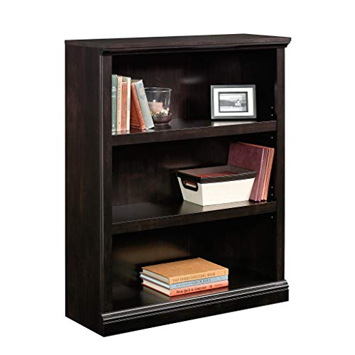 3-Shelf Bookcase with 2 Adjustable Shelves, Wall Unit, Bookrack, Library, Bookshelf, Home Office Furniture, Open Storage Space, Perfect for Living Room, Multiple Finishes (Estate Black) | The Storepaperoomates Retail Market - Fast Affordable Shopping