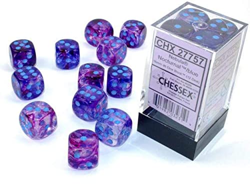 Chessex Nebula 16mm d6 Wisteria/White w/Luminary Dice Block (12 dice) | The Storepaperoomates Retail Market - Fast Affordable Shopping