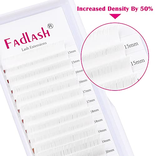 Eyelash Extension 0.07 Colored Lash Extensions Easy Fan Lashes White Lash Extensions D Curl Self Fanning Lashes Colored Eyelash Extensions Volume Lash Extensions (White 0.07D, 15-20mm) | The Storepaperoomates Retail Market - Fast Affordable Shopping