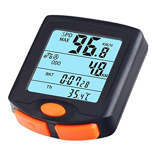 Miyanuby Bicycle Speedometer Multi Function Waterproof 4 Line Display with Backlight Computer Cycling Odometer Speeding Alert Stopwatch Bike Accessories for Adult Bikes Mountain Bike Accessories | The Storepaperoomates Retail Market - Fast Affordable Shopping