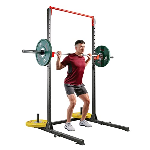 Sunny Health & Fitness Essential Adjustable Power Rack Squat Stand, Power Cage – SF-XF920063