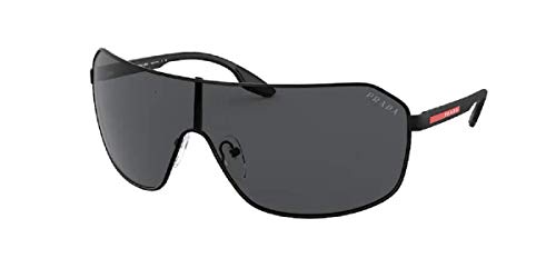 Prada PS53VS 1BO5S0 37MM Matte Black/Grey Pilot Sunglasses for Men + BUNDLE with Designer iWear Complimentary Care Kit | The Storepaperoomates Retail Market - Fast Affordable Shopping