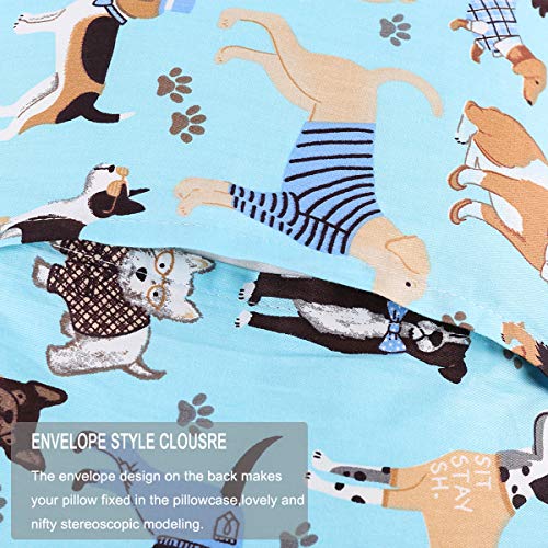 Cloele Kids Toddler Pillowcase Envelope Travel Pillowcase Baby Pillow Cover Fits Pillows Sized 12×16 or 13×18-100% Cotton 1 Pack Soft Children’s Bedding Pillowslip Case for Boys and Girls – Blue Dog | The Storepaperoomates Retail Market - Fast Affordable Shopping