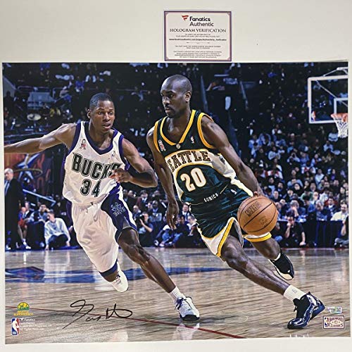 Autographed/Signed Gary Payton Seattle Supersonics 16×20 Basketball Photo Fanatics COA | The Storepaperoomates Retail Market - Fast Affordable Shopping