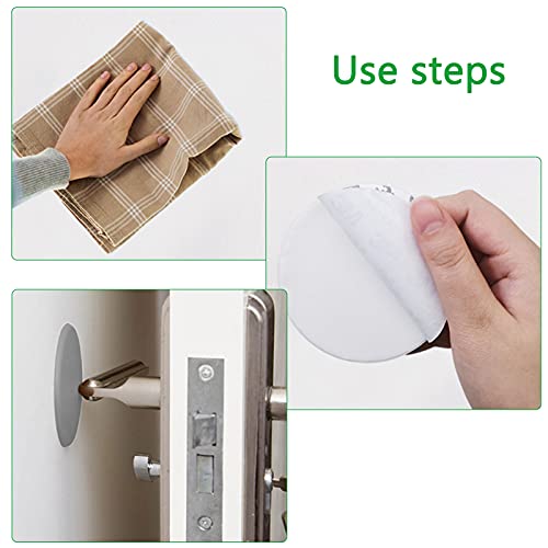 6 PCS 3.15 Inch Door Handle Bumper, findTop Door Stopper Wall, Silicone Wall Protector, Door Knob Guard for Protecting Wall, Doorknobs, Bathroom, Cabinets(White and Gray) | The Storepaperoomates Retail Market - Fast Affordable Shopping