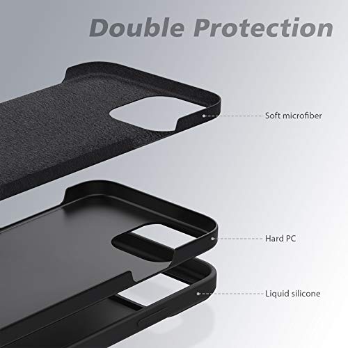 CloudValley for iPhone 12 Pro Max Silicone Case with Slide Camera Cover, Soft Liquid Silicone Camera Protection Case, Rubber Full Body Protective Anti-Scratch Bumper Case, (Black) | The Storepaperoomates Retail Market - Fast Affordable Shopping