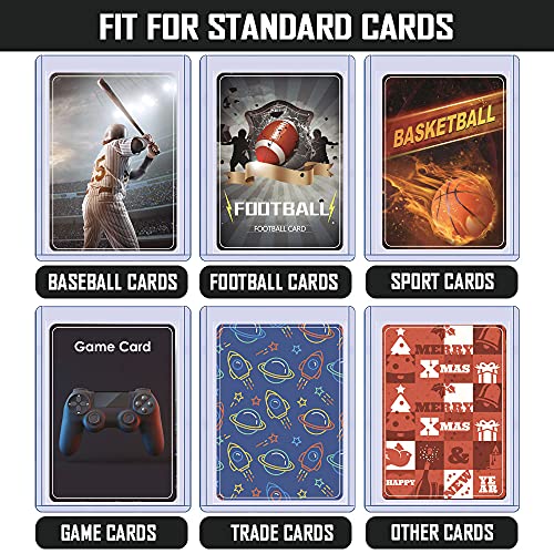 100 ct Toploaders Trading Card Sleeves Holder, Hard Plastic Top Loaders Penny Card Sleeves Card Protectors Fit for Baseball Cards, MTG, Yugioh Card (Include 100 Thick Sleeves & 200 Soft Sleeves) | The Storepaperoomates Retail Market - Fast Affordable Shopping