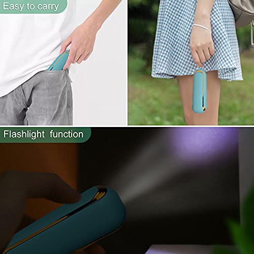 ideapro Pocket Handheld Fan Mini Portable Fan with Lanyard, 2000 mAh USB Rechargeable Mini Fan, Batteries Operated Handheld Fan with 3 Speeds Power Bank Flashlight Function for Home Outdoor Travel | The Storepaperoomates Retail Market - Fast Affordable Shopping