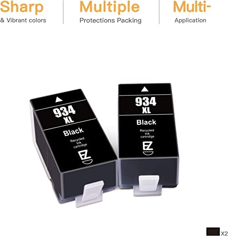 E-Z Ink (TM Compatible Ink Cartridge Replacement for HP 934 934XL 934 XL High Yield to use with HP Officejet 6812 6815 OfficeJet Pro 6230 6830 6220 6800 6820 6822 6825 6835 6836 Printer (2 Black) | The Storepaperoomates Retail Market - Fast Affordable Shopping
