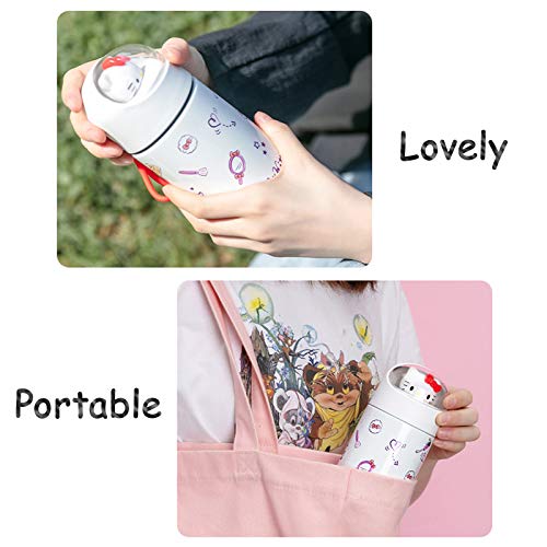 Cute Thermos Mug Kawaii Water Bottle Stainless Steel Vacuum Insulated Bottle for Hot or Cold Drinks Adorable Travel Mug | The Storepaperoomates Retail Market - Fast Affordable Shopping
