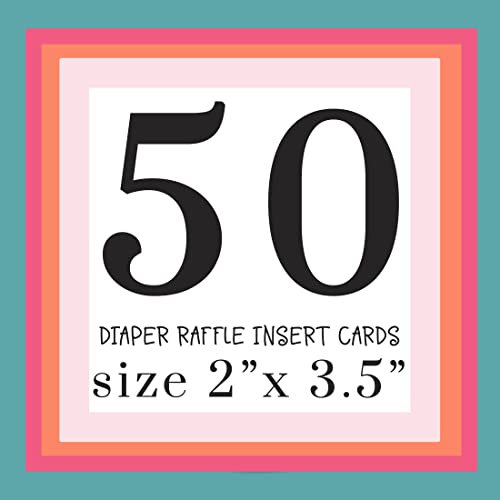 Paper Clever Party Blushing Diaper Raffle Tickets Pack of 50 – Girls Baby Shower Games – Floral Invitation Insert Cards Pink – Guests Fill-In to Win Prize Drawings – 2×4 Size Set | The Storepaperoomates Retail Market - Fast Affordable Shopping