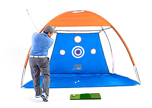 Charlie Bird Golf Net Backyard Driving Range | Home Driving Range with Target and Carry Bag Bundle| Golf Net, Hitting Mat, and Balls for Backyard Practice | The Storepaperoomates Retail Market - Fast Affordable Shopping