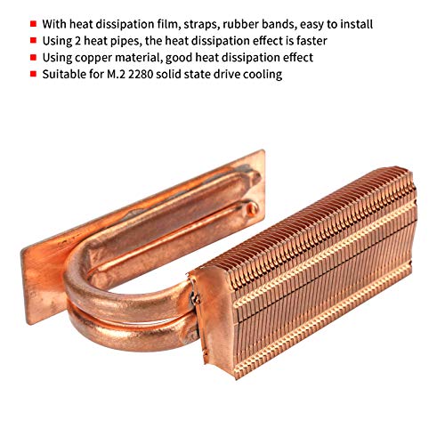 M.2 2280 SSD Heatsink Radiator, with 2 Heat Pipes, Solid State Drive Cooler for M.2 2280 SSD | The Storepaperoomates Retail Market - Fast Affordable Shopping