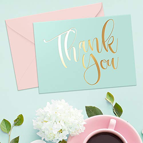 Sweetzer & Orange Essential Blank Thank You Cards with Envelopes and Card Box. 24 Thank You Notes and 3 Variety Color Thank You Card Envelopes. Notecards for Baby Shower Thanks, Wedding or Business. | The Storepaperoomates Retail Market - Fast Affordable Shopping