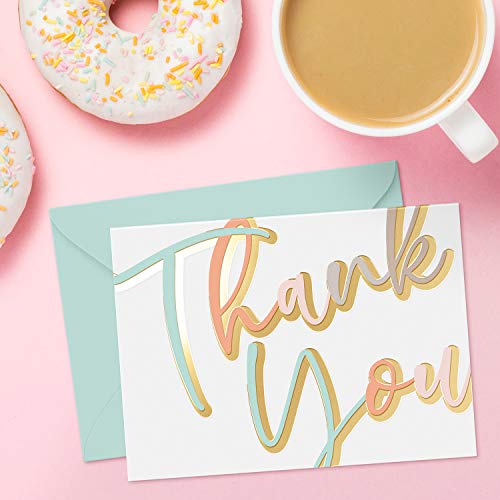 Sweetzer & Orange Essential Blank Thank You Cards with Envelopes and Card Box. 24 Thank You Notes and 3 Variety Color Thank You Card Envelopes. Notecards for Baby Shower Thanks, Wedding or Business. | The Storepaperoomates Retail Market - Fast Affordable Shopping