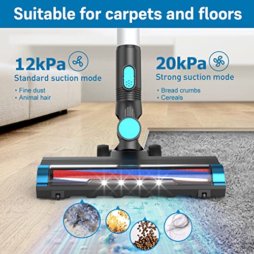 Cordless Vacuum Cleaner, 20Kpa Stick Vacuum 4 in 1, Lightweight, 2500mah Powerful Suction, UP to 40 Minutes Runtime Cordless Vacumm for Pet Hair, Hardwood Floor, Best Gift for Your Family, W10 | The Storepaperoomates Retail Market - Fast Affordable Shopping