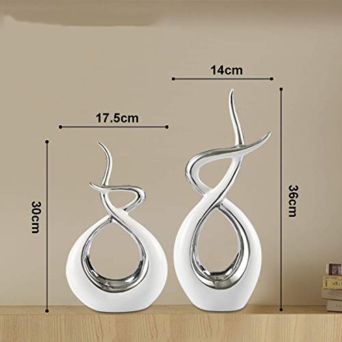 Modern Minimalist Art Crafts, Ceramic Electroplating Home TV Cabinet Decorations, Wine Cabinet Abstract Craft Decorations (2 pcs) | The Storepaperoomates Retail Market - Fast Affordable Shopping