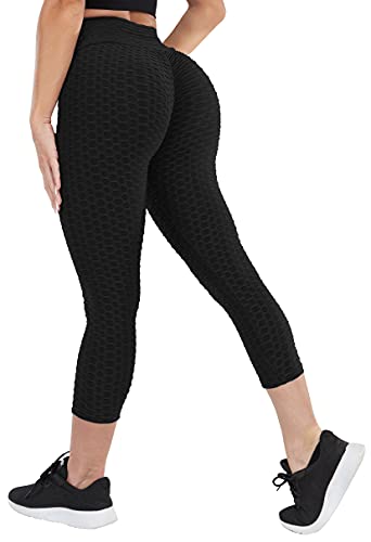 Butt Lifting Leggings for Women Butt Lift Tummy Control Workout Capri Leggings Scrunch Booty Lifting Running Tights | The Storepaperoomates Retail Market - Fast Affordable Shopping