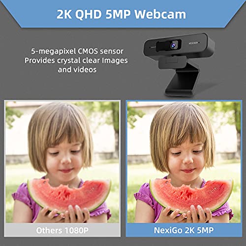 Zoom Certified, NexiGo N940P 2K Zoomable Webcam with Remote and Software Controls | Sony Starvis Sensor | 1080P@ 60FPS | 3X Zoom in | Dual Stereo Microphone, for Zoom/Skype/Teams/Webex (Black) | The Storepaperoomates Retail Market - Fast Affordable Shopping